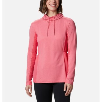 Columbia Ženske Majice S Kapuljačom - Piney Ridge Long Sleeve Knit Svijetlo Roze | EVWS-08527